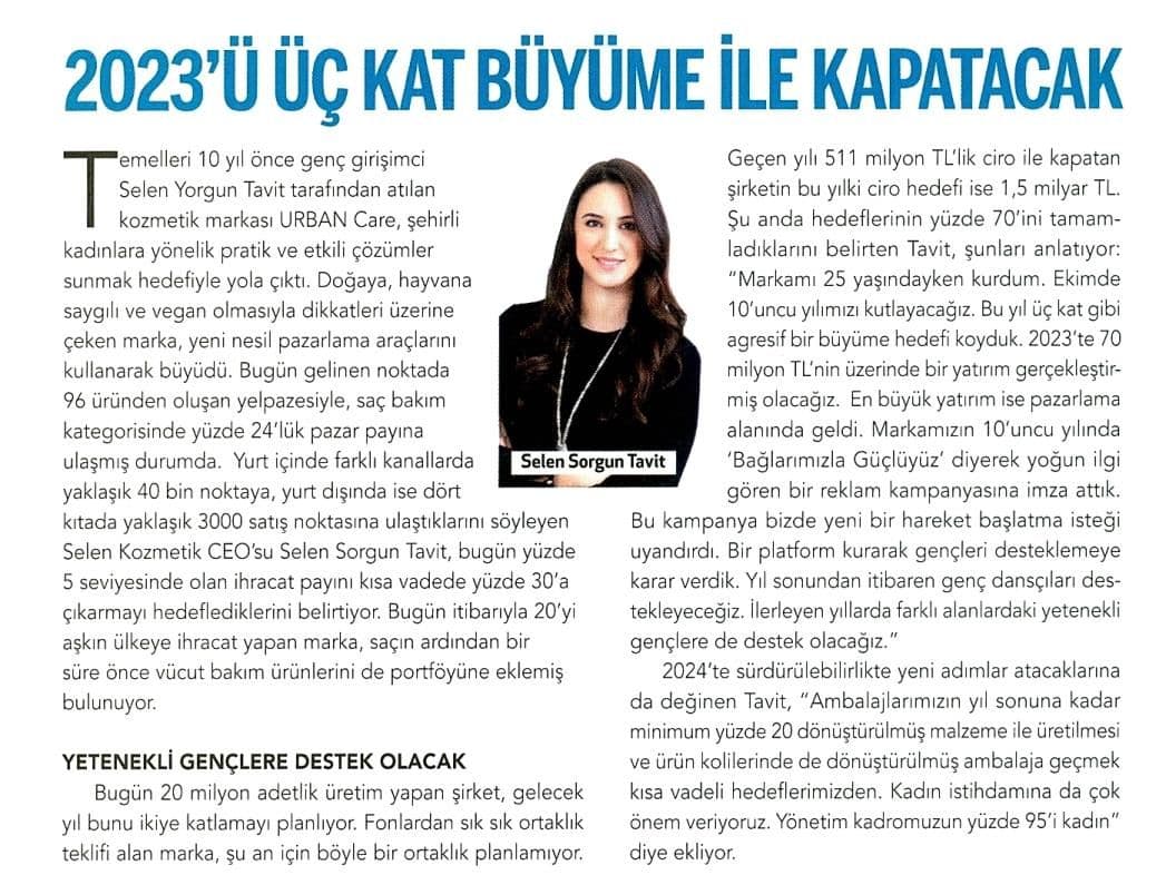 2023'ü Üç Kat Büyüme İle Kapatacak