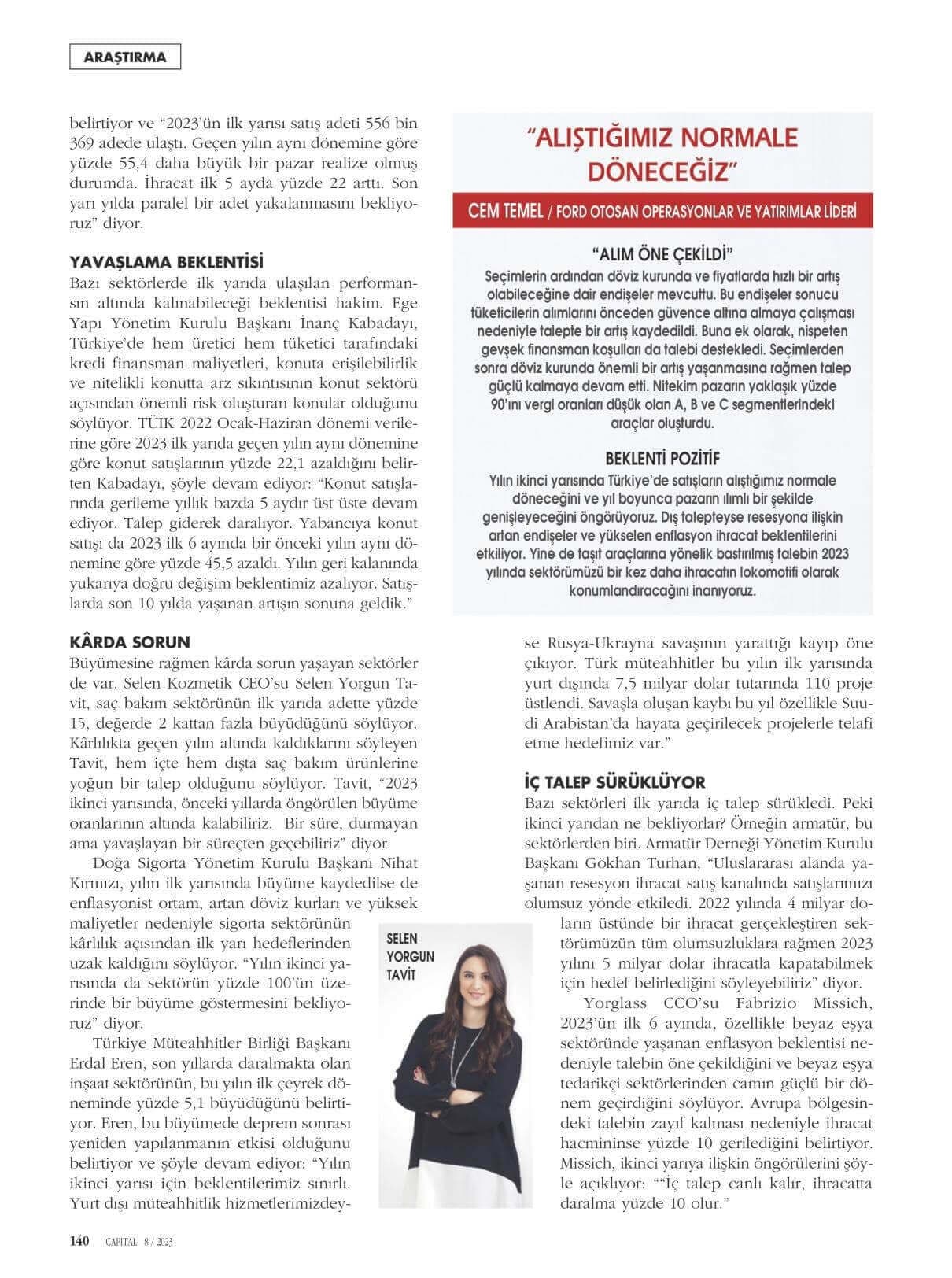 Talepte İkinci Yarı Planları